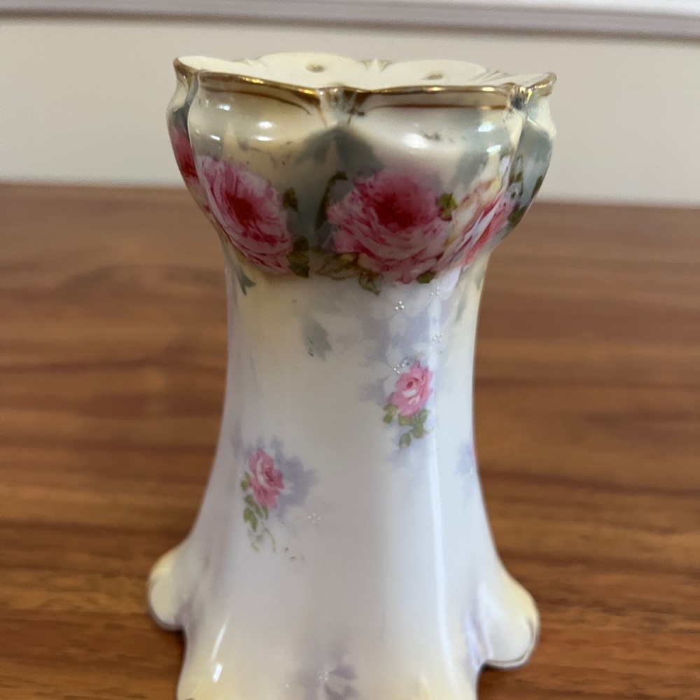 Antique R.S hand painted hat pin holder
